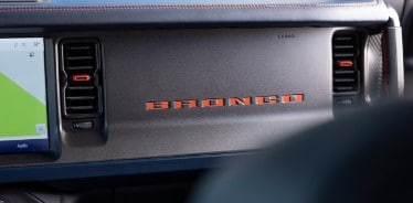 2022 Bronco Raptor Interior - Rhapsody Blue